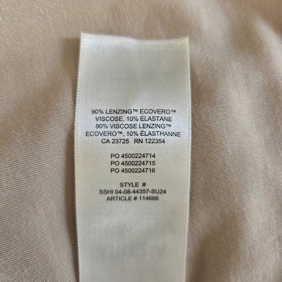 Aritzia Wilfred Saturn Sleeveless Casual Wrap Mini Dress Cream Size Large - Picture 14 of 14